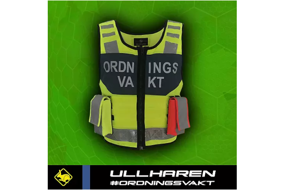 Varselväst Ordningsvakt MOLLE – Ullharen | Taktisk & Synlig