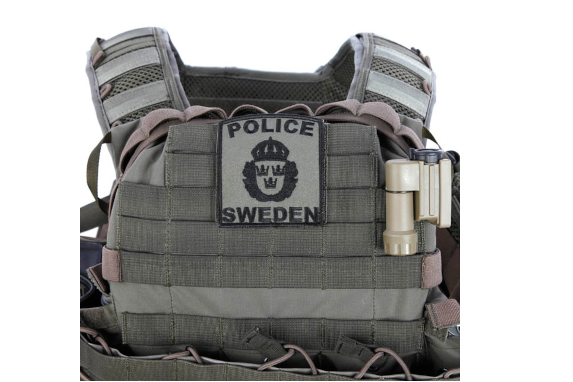 Snigel Patch Sweden Police-12 – Officiell polispatch med kardborrefäste