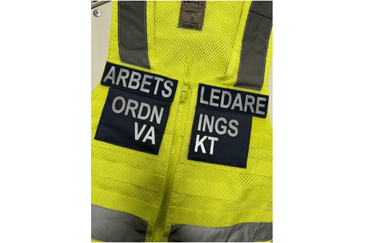 Patch Kit Arbetsledare med Kardborre – Bröst & Ryggplatta