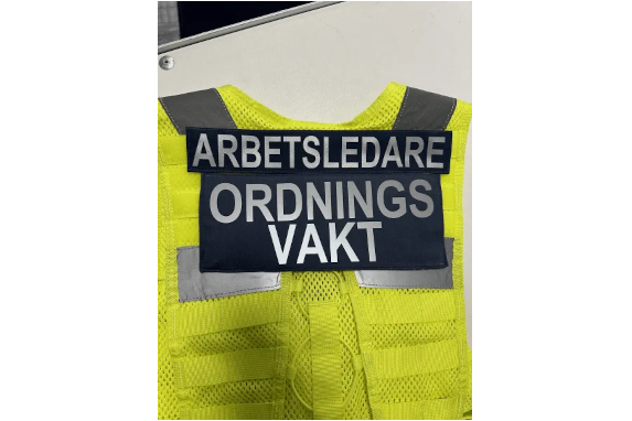 Patch Kit Arbetsledare med Kardborre – Bröst & Ryggplatta