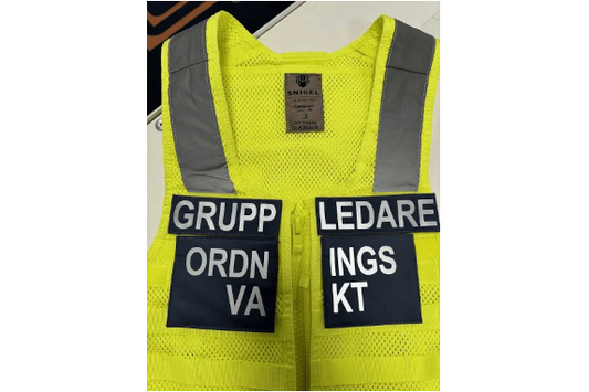 Gruppledare Patch Kit med Kardborre – Bröst & Ryggplatta