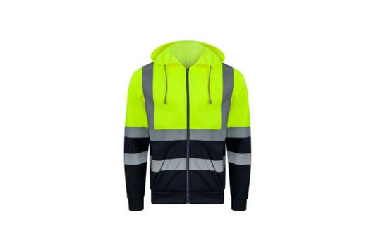 Hi-Vis Hoodie med dragkedja "Galway" Art nr 637