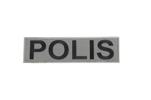 Snigel Desigan Patch Polis stort-12